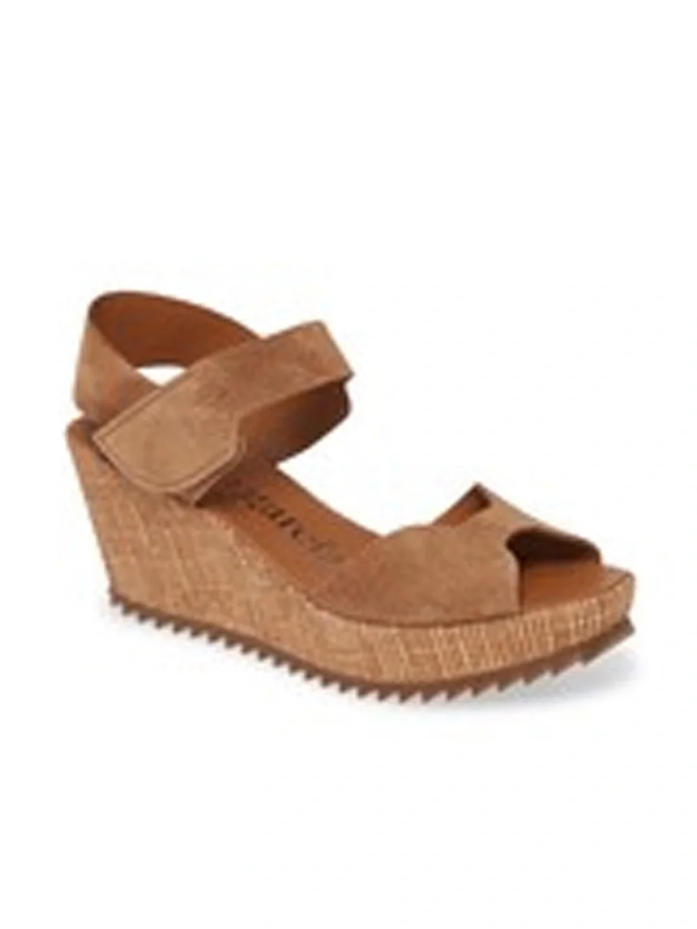 Pedro Garcia - Fama Platform Wedge Sandal - Tan Suede